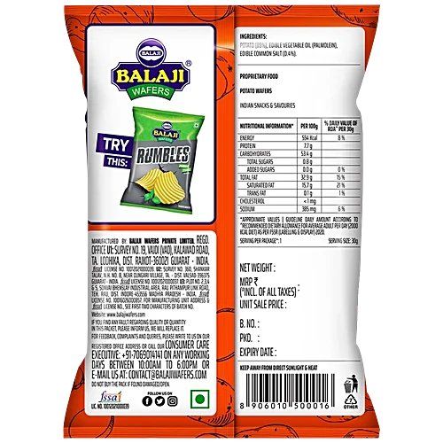 BALAJI SIMPLY SALTED 35G