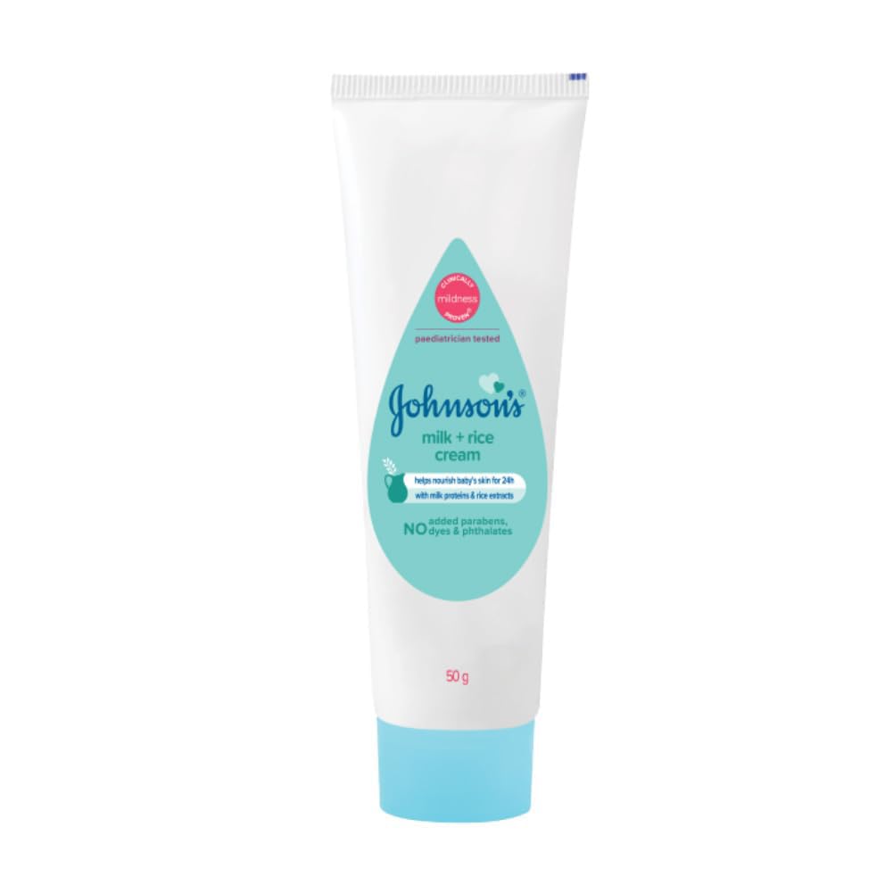 Johnson's Baby Milk and Rice Cream, 50g