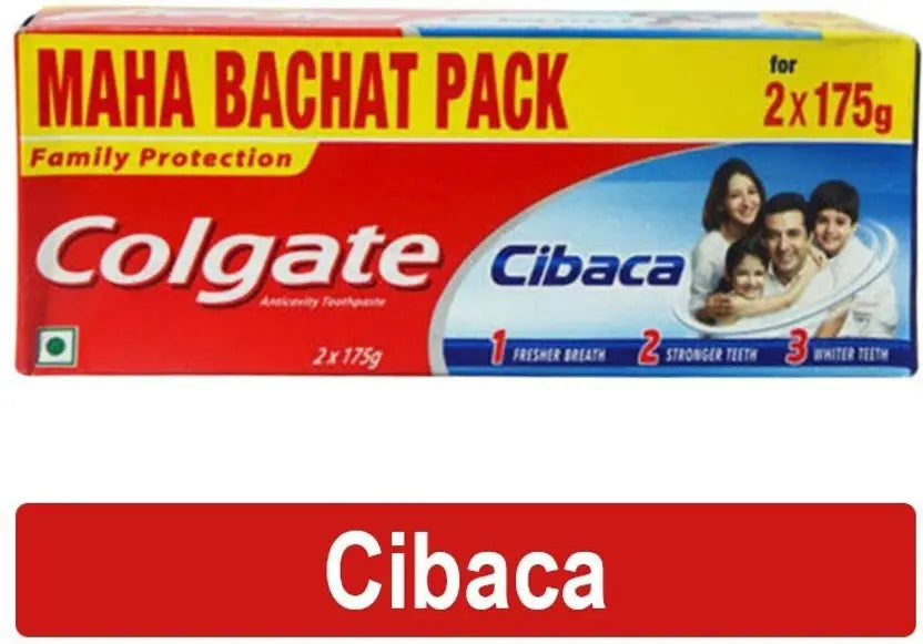 Colgate Toothpaste Cibaca - 2 X 175g Toothpaste  (350 g, Pack of 2)