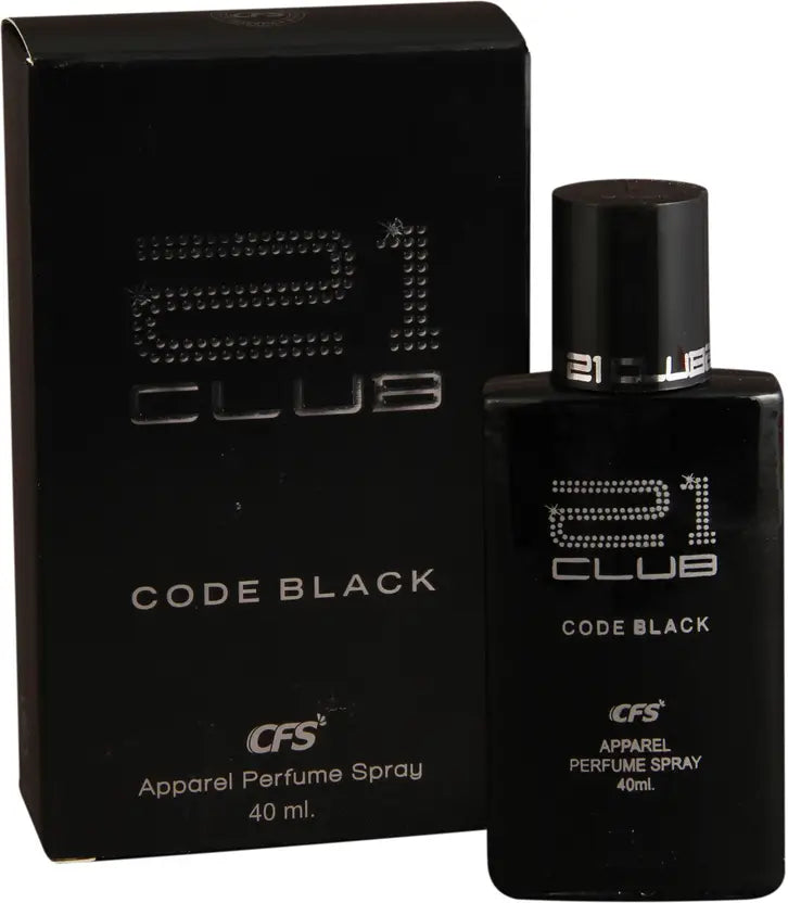 CFS 21 Club Code Black Eau De Parfum Long Lasting EDP For Men and Women 100ml