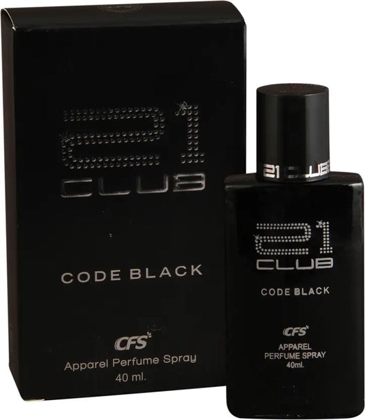 CFS 21 Club Code Black Eau De Parfum Long Lasting EDP For Men and Women 100ml