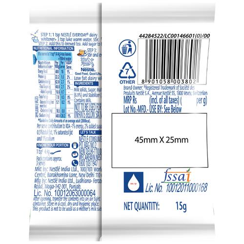 DAIRY WHITENER 20G