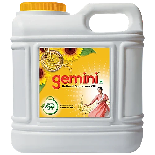 Gemini Refined Sunflower Oil -V, 15 L Jar