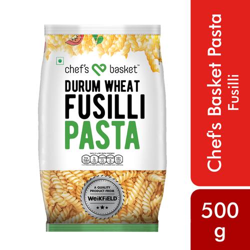 Chefs Basket Durum Wheat Fusilli Pasta, 500 g
