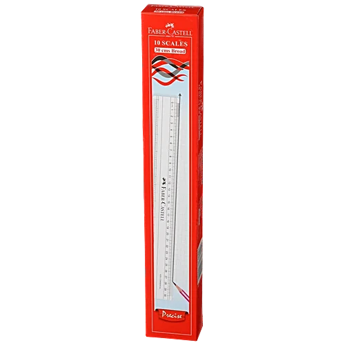 Faber castell Scale 30 cm Broad Precise - Plastic, 1 pc
