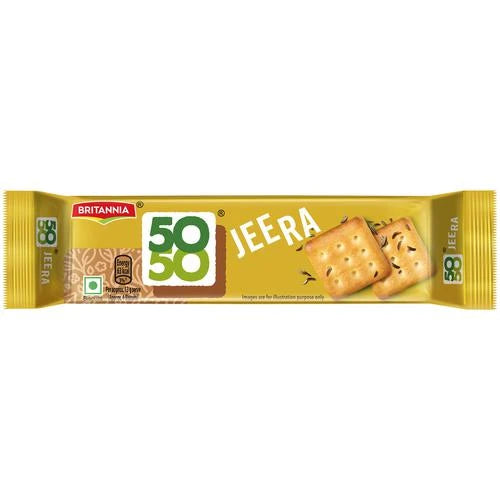 Britannia 50-50 Jeera Biscuits, 62.5 g