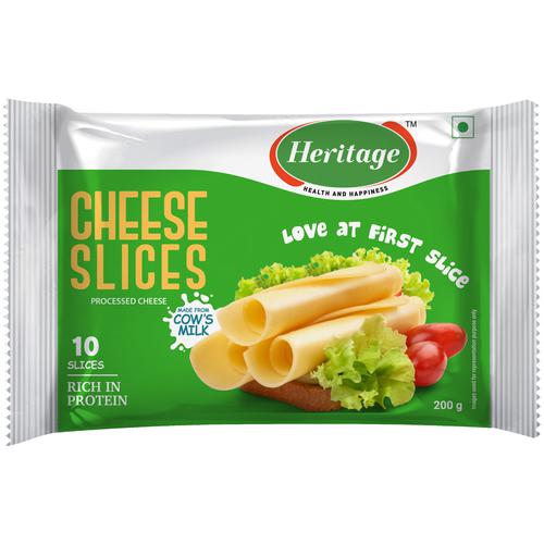 Heritage Cheese Slices, 200 g Pouch