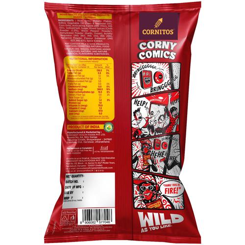 Cornitos Crusties Puffs Fiery Peri Peri, 62 g