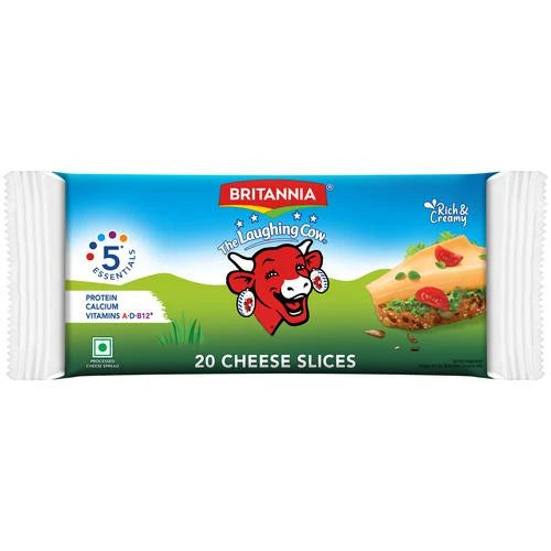 Britannia The Laughing Cow Cheese - Slice, 400 g (20 Slices x 20 g each)