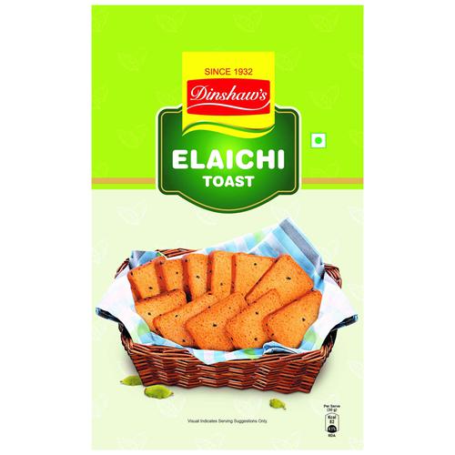 Dinshaws Premium Elaichi Toast - Crunchy, Tea Time Snack, 250 g