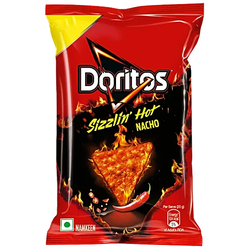Doritos sizzlin hot nacho  27.5g