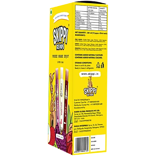 Skippi Ice Pops Natural Icepops