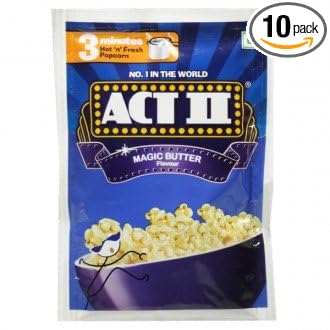 Act II Magic Butter Flavour 3 Minutes 40gm (Pack of 10)