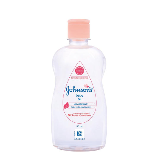 Johnson's Baby Oil with Vitamin E, 50ml