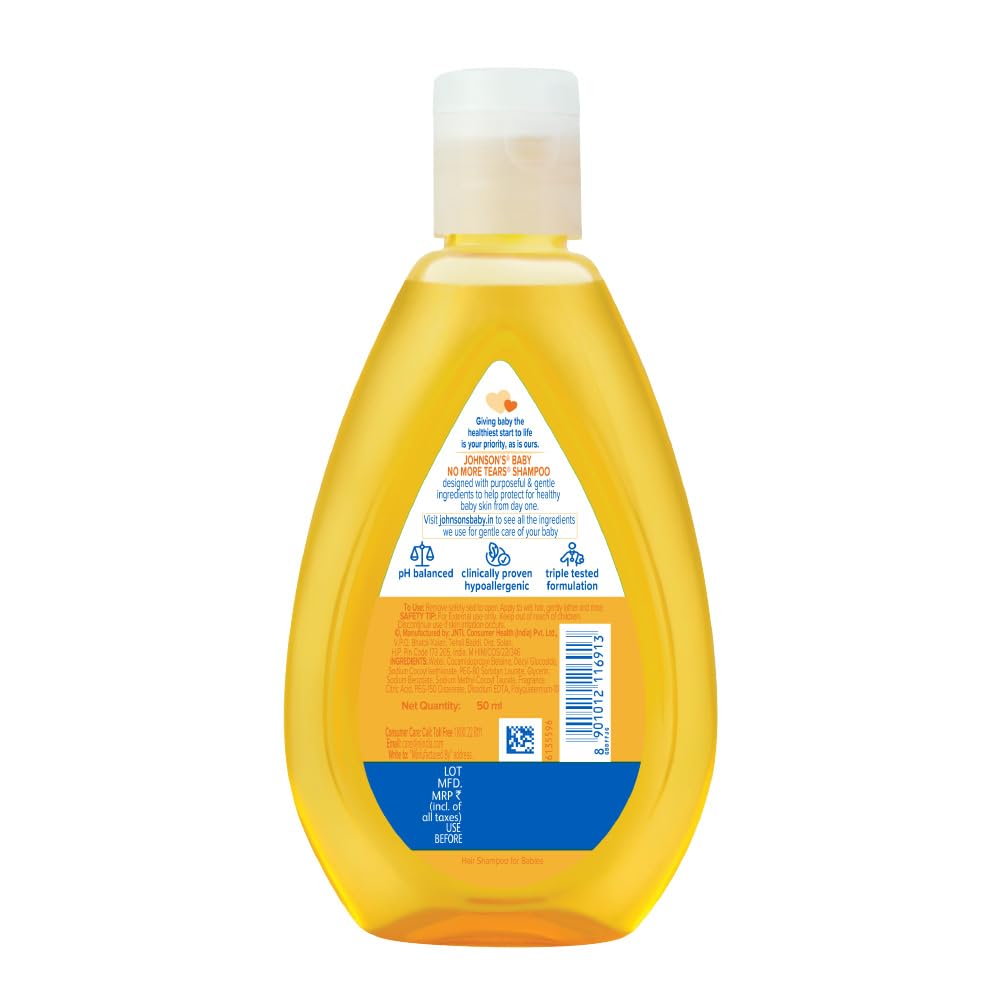 Johnson & Johnson Baby No More Tears Shampoo, 50Ml