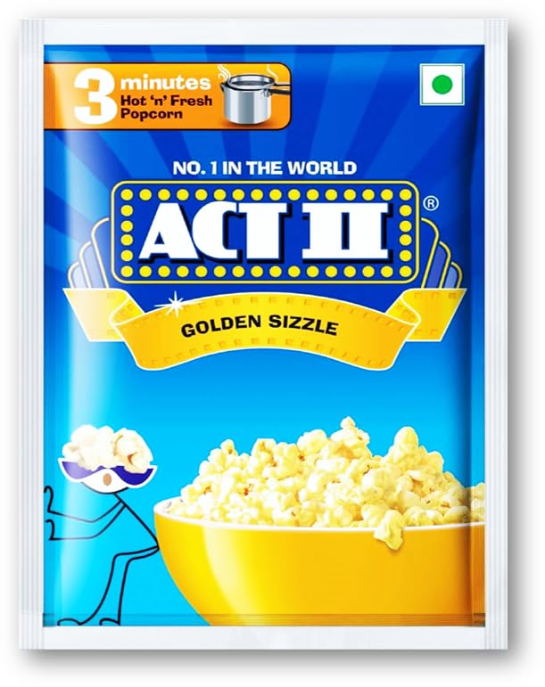ACT II Popcorn - Chilli Surprise 40g + Act II Popcorn - Golden Sizzle 40g Pack of 2 (Unique)