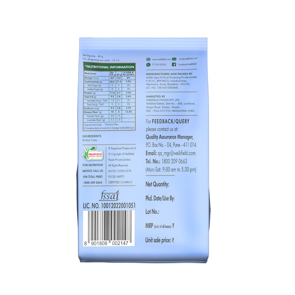 ECO VALLEY HEARTY OATS 400G