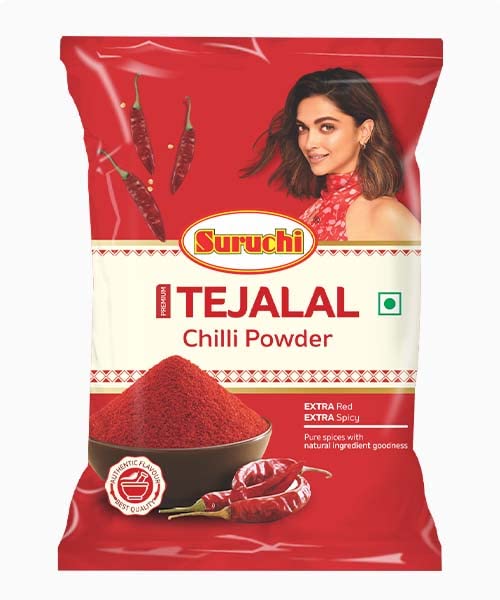 Suruchi Premium Tejalal Chilli Powder, Red Mirchi Powder: 500gm