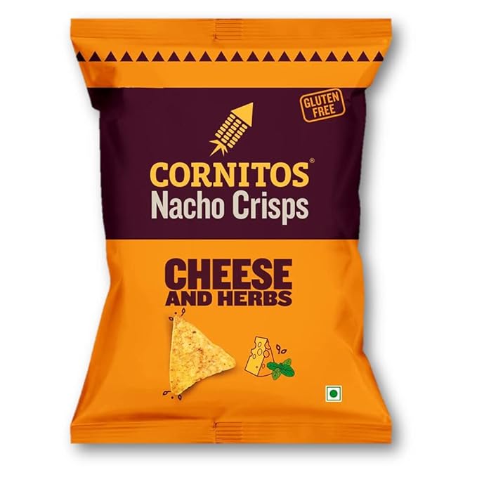 Cornitos Cheese and Herbs Nacho Crisps, 20gm 'UNIQUE'