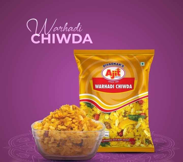 AJIT Namkeen Fresh Warhadi Chiwda  225G