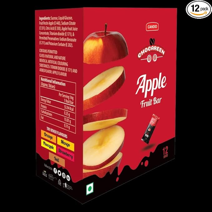 CHOCAREEN Apple Fruit Bar | Delicious Apple Treat
