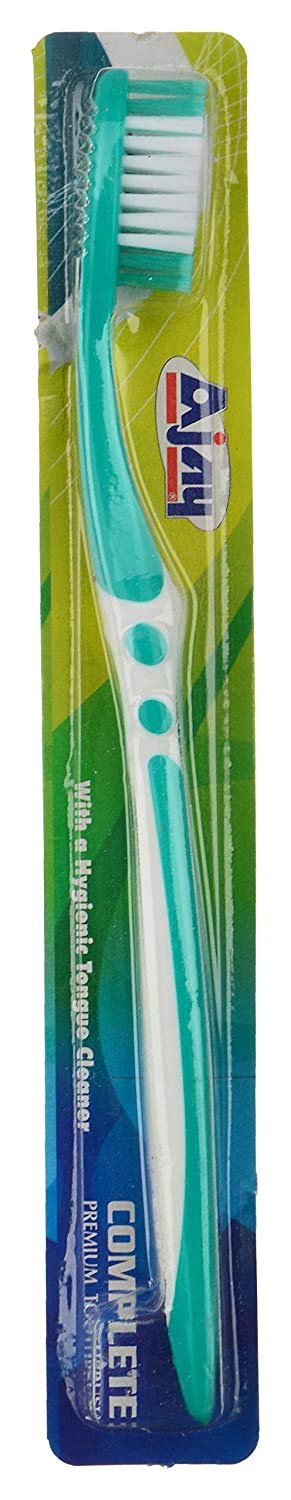 Ajay Plastic Complete Manual Toothbrush (Medium) - Set of 12
