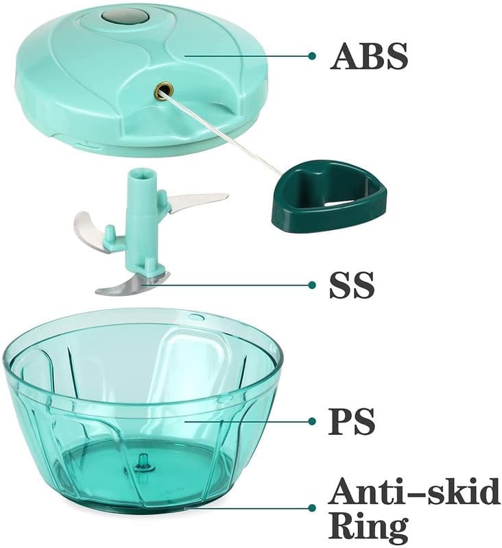 150 ml smooth mix with 3 Blades & Whishker/Mixer Blade Plastic Polypropylene for Effortlessly Chopping Vegetables and Fruits for Your Kitchen (Multicolor-Pack of 1)