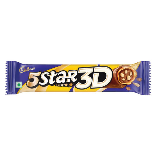 Cadbury 5 Star 3D Chocolate Bar, 22 grams