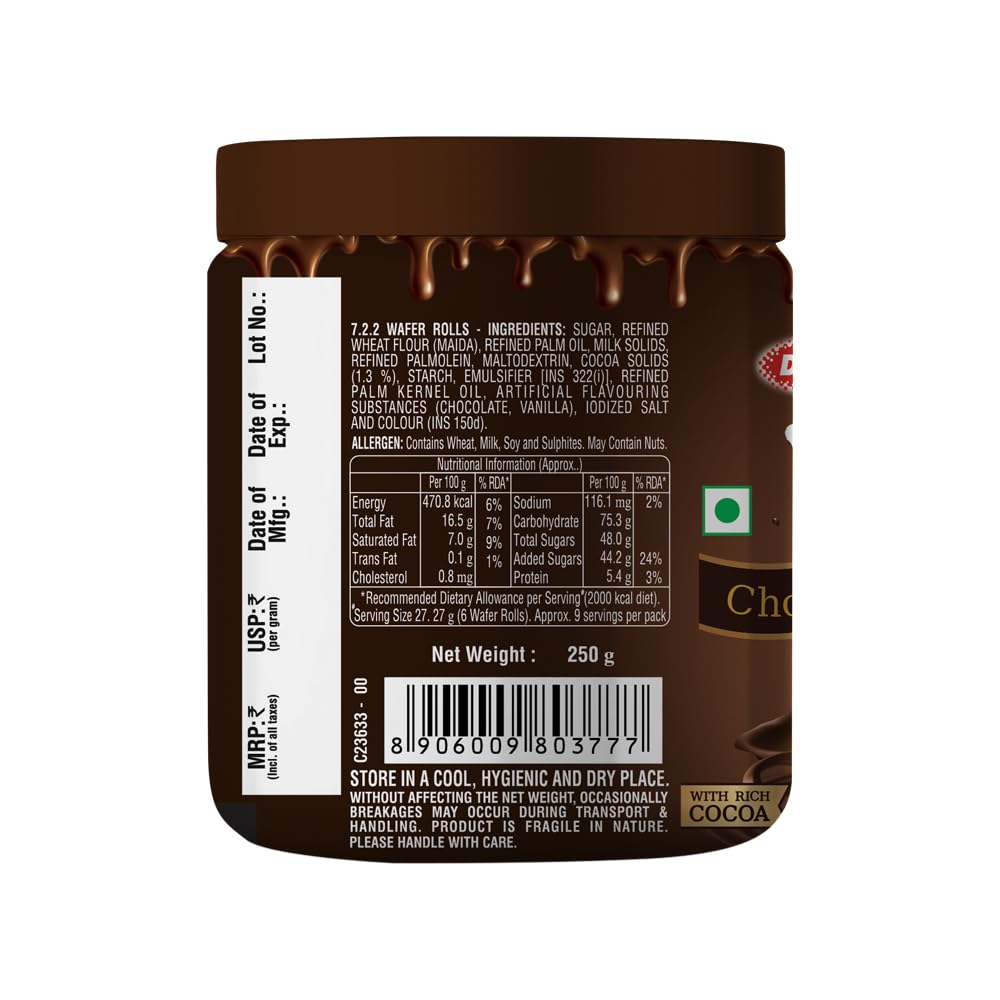 DUKES WAFFY CHOCO RALL 250G