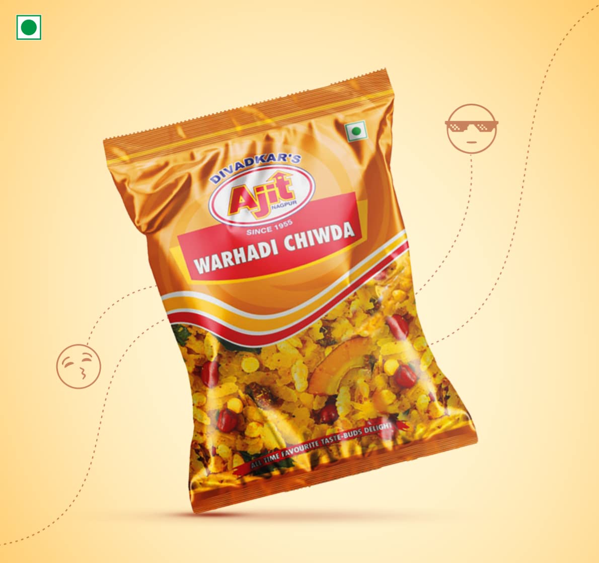 AJIT Namkeen Fresh Warhadi Chiwda  225G