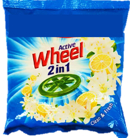 Wheel Active 2 In 1 Lemon And Jasmin Detergent Powder 100g
