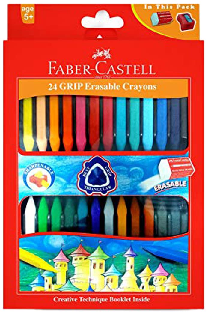Faber-Castell Grip Erasable Crayon Set
