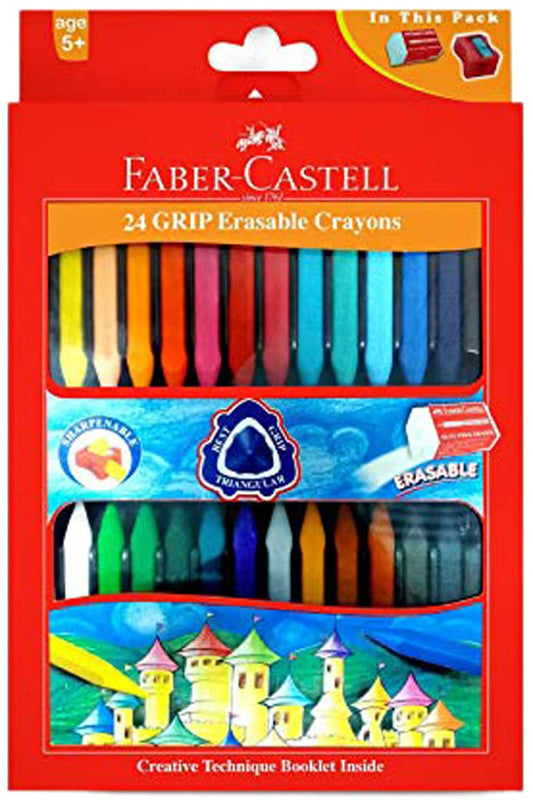 Faber-Castell Grip Erasable Crayon Set