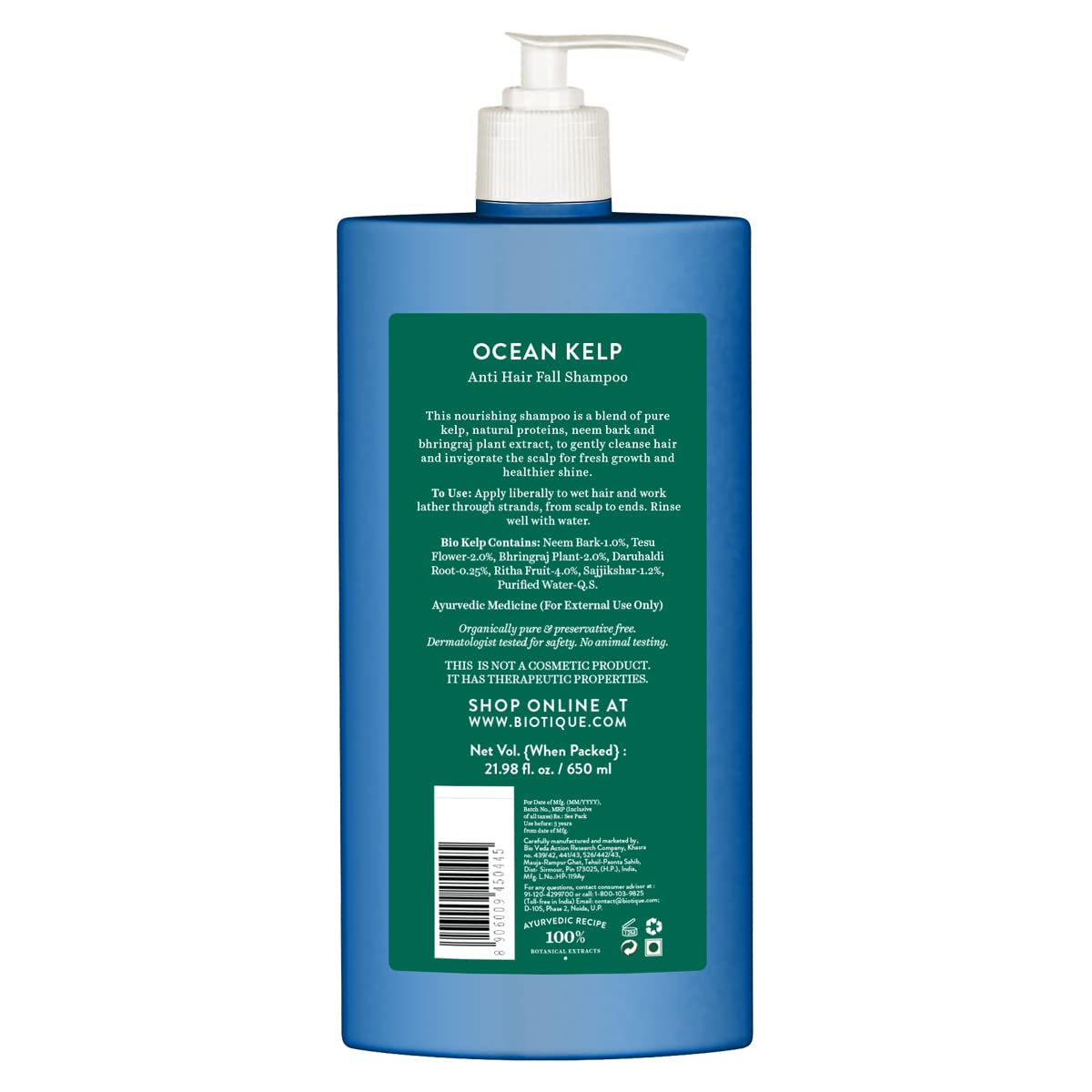BIOTIQUE OCEAN KELP ANTI HAIR FALL SHAMPOO