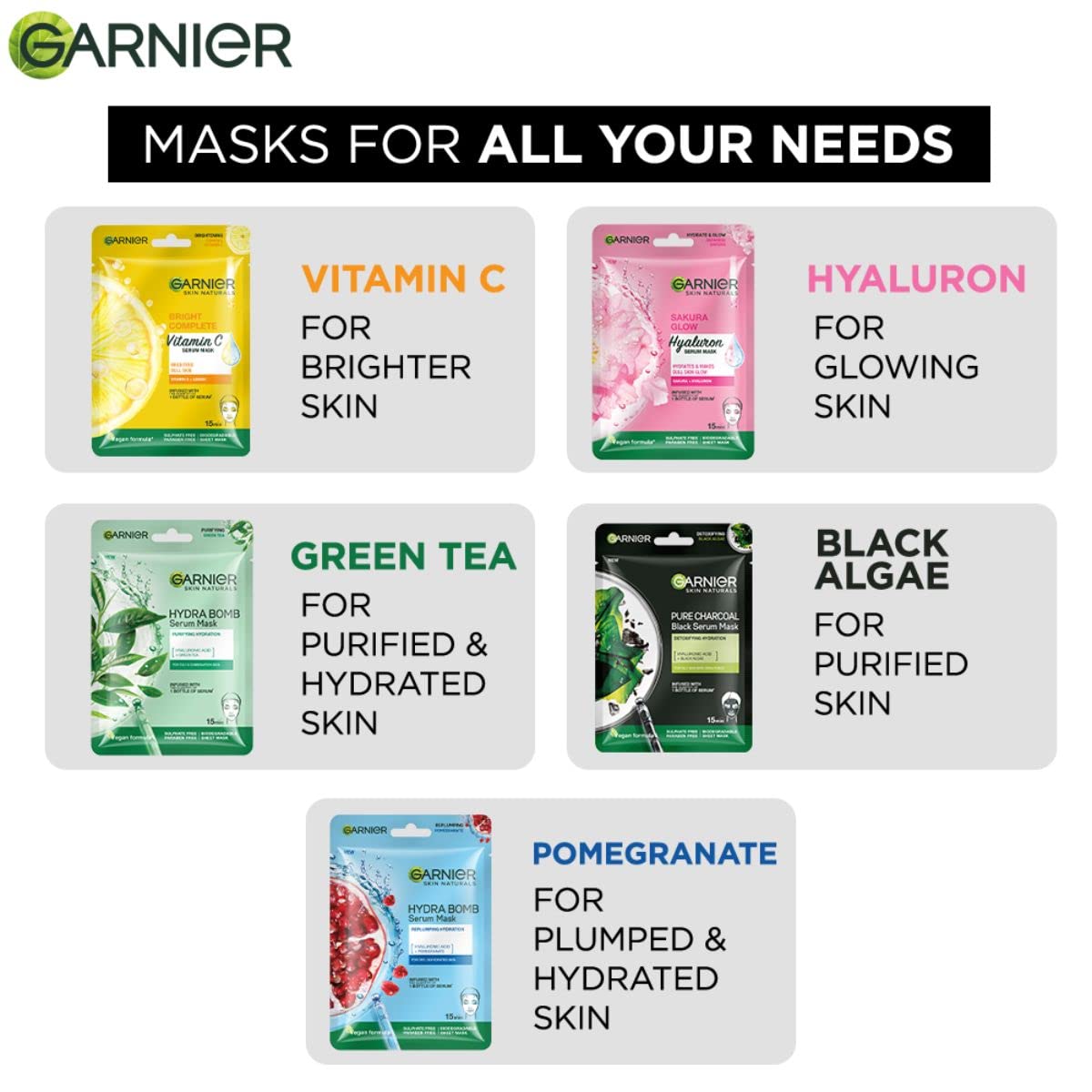 GARNIER CHARCOAL MASK 28G