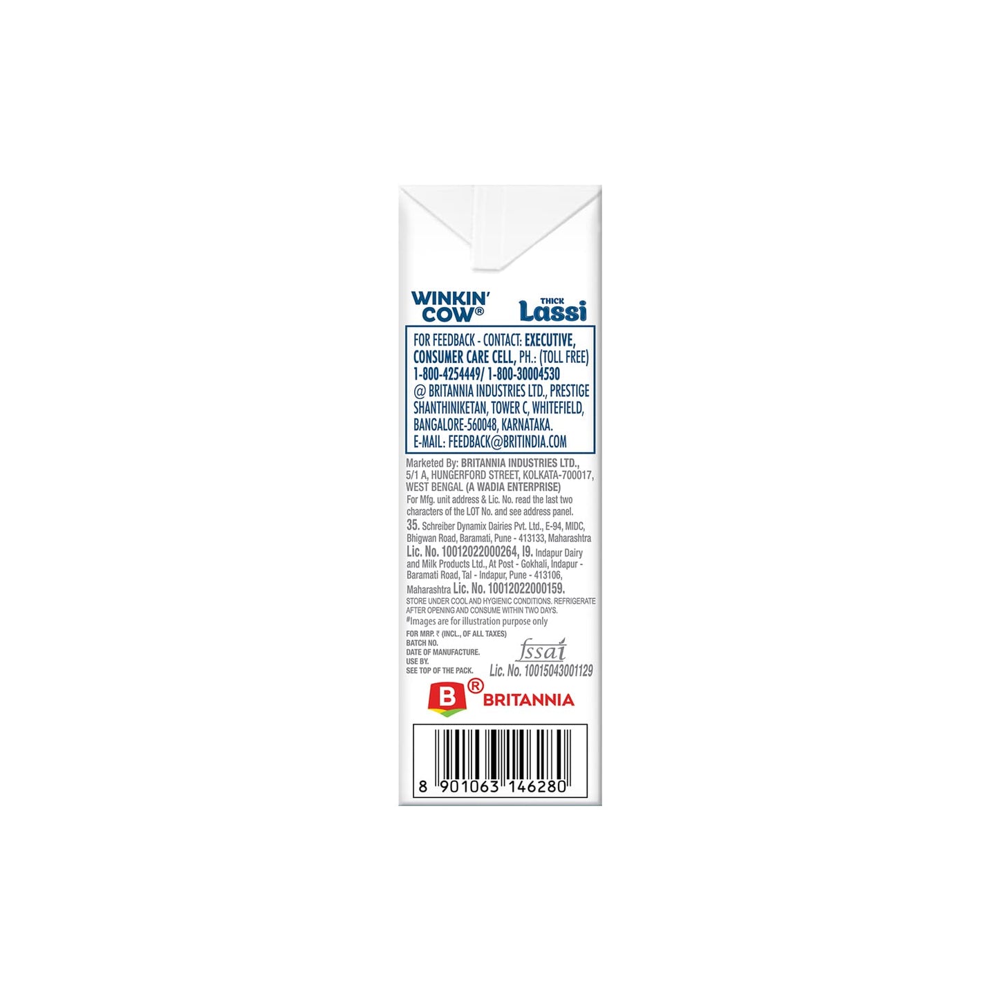 Britannia Winkin Cow Classic Thick Lassi 180 ml