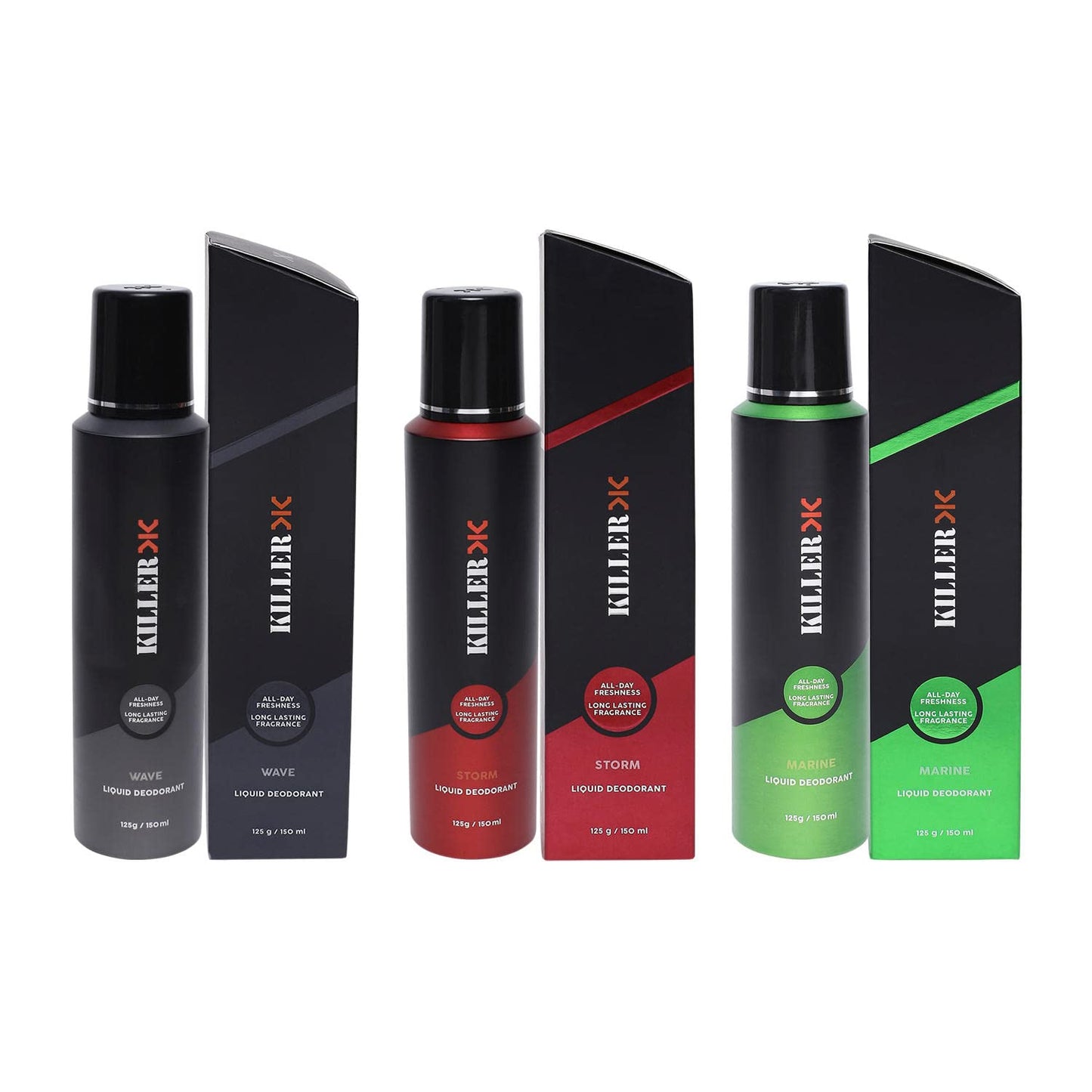 Killer Deodorant Set Pack Of 3 For Men & Women