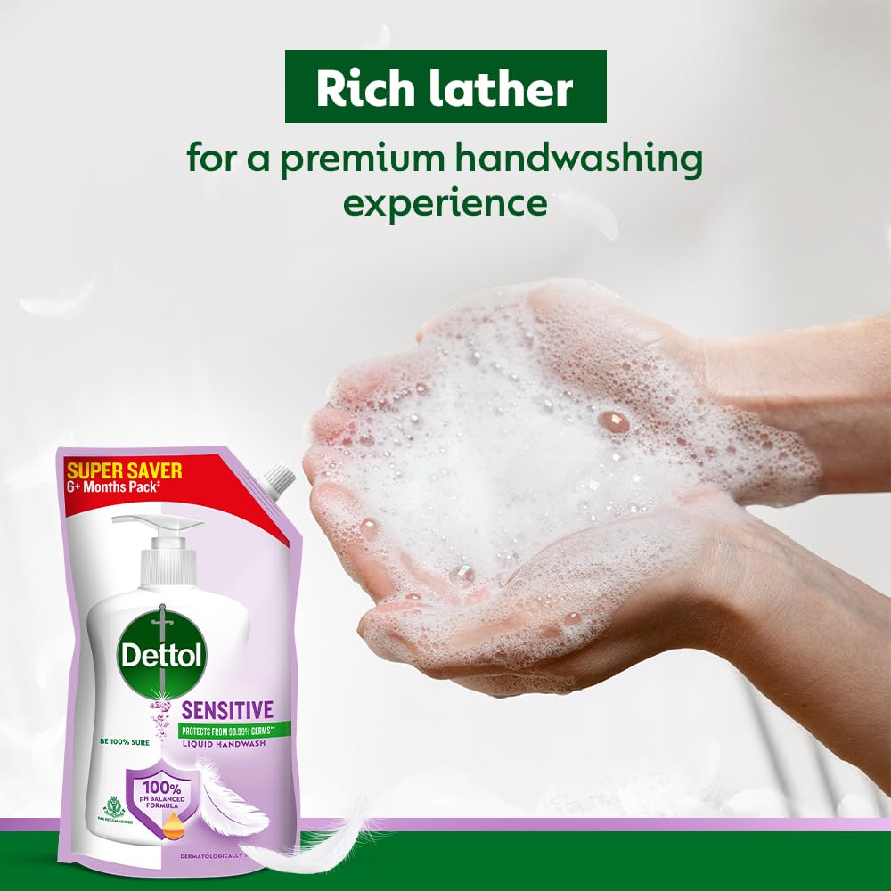 Dettol Liquid Hand wash, Sensitive, 675ml