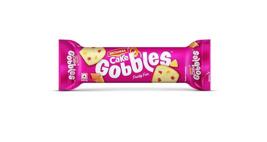 BRITANNIA Gobbles Bar Fruity Fun Cake