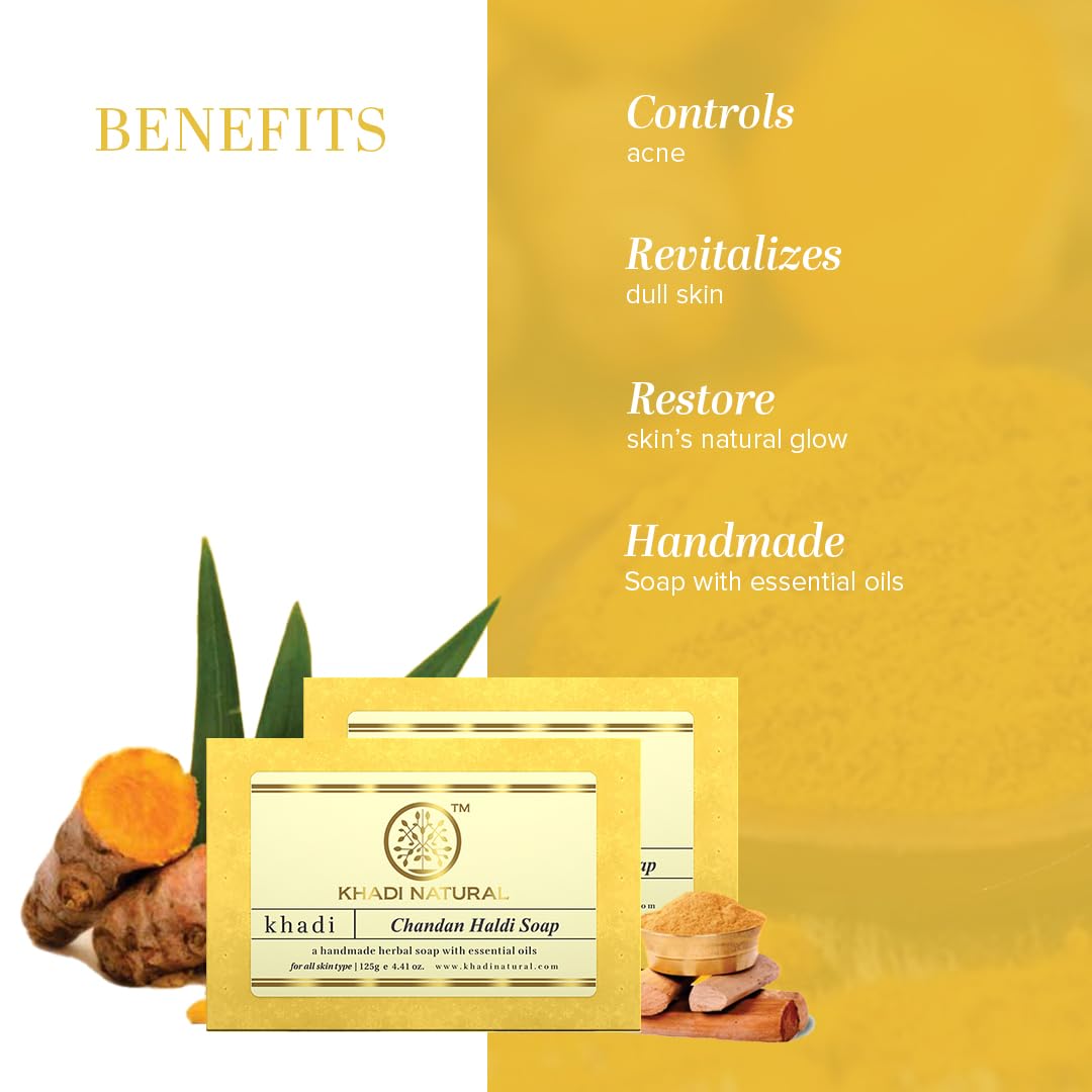 KHADI CHANDAN HALDI SOAP 125G