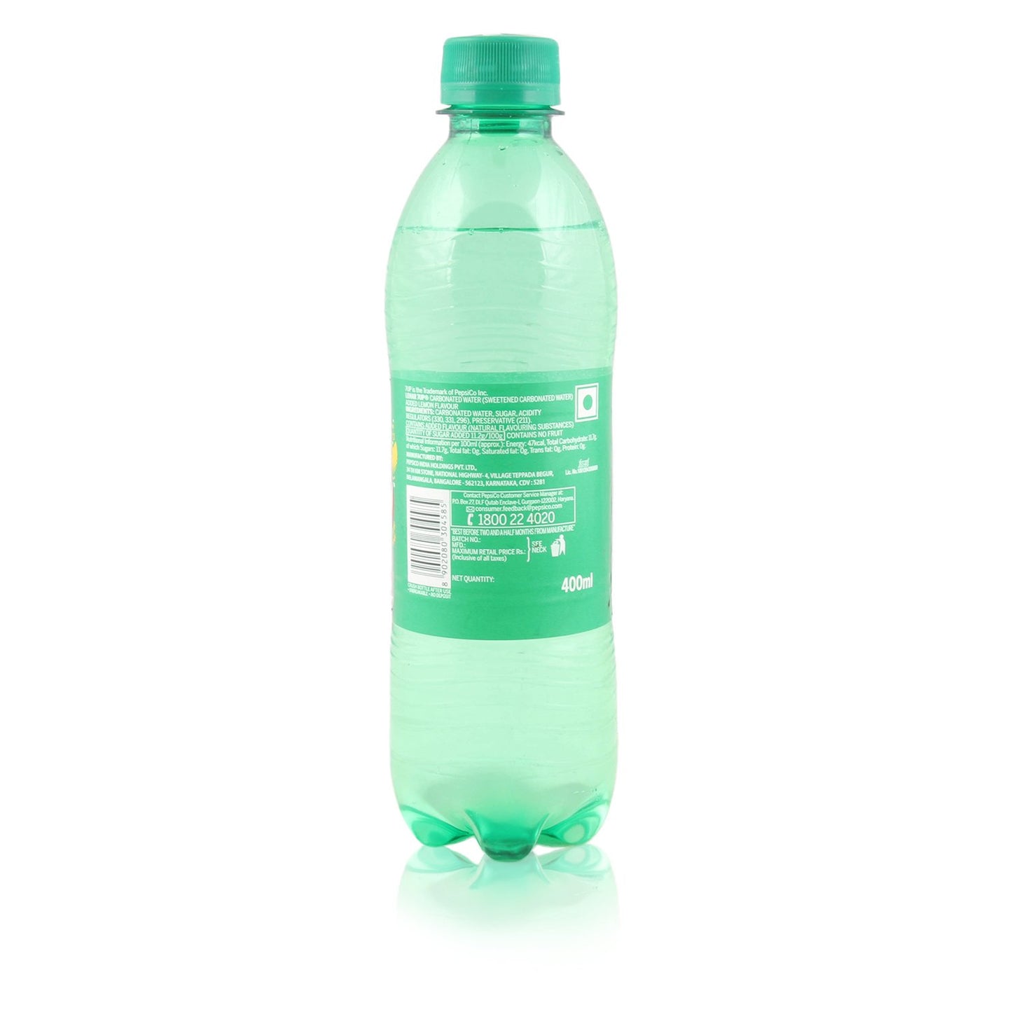 7 UP Soft Drink - Lemon Flavor, 400ml Bottle