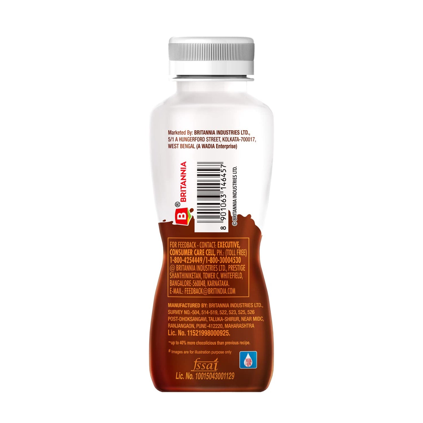 Britannia Winkin Cow Chocolate Thick Shake 180 ml (Bottle)