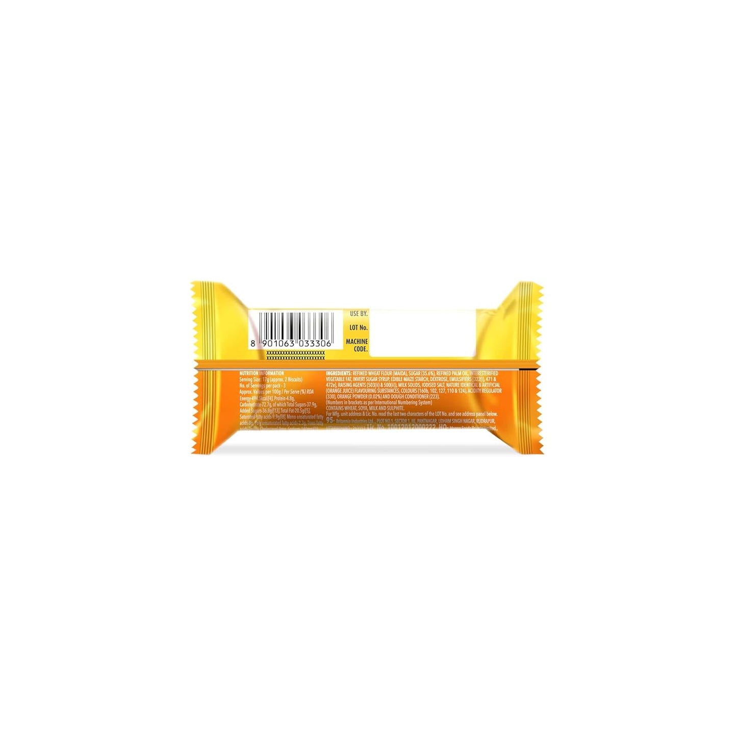 Britannia Treat Orange Creme Sandwich Biscuits 51g