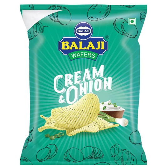 BALAJI CREAM & ONION CHIPS 150G