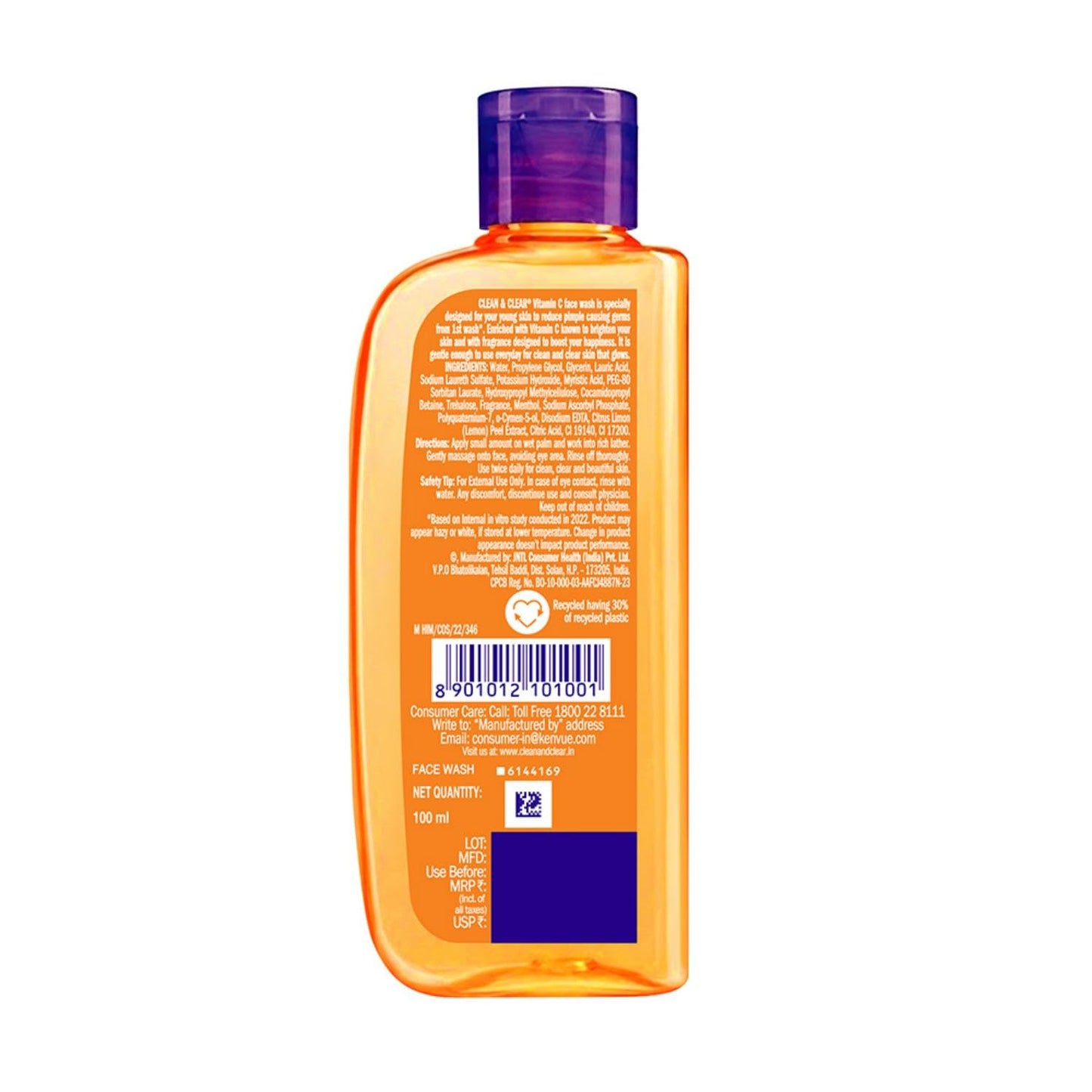 Clean & Clear Vitamin C Face Wash 100ml