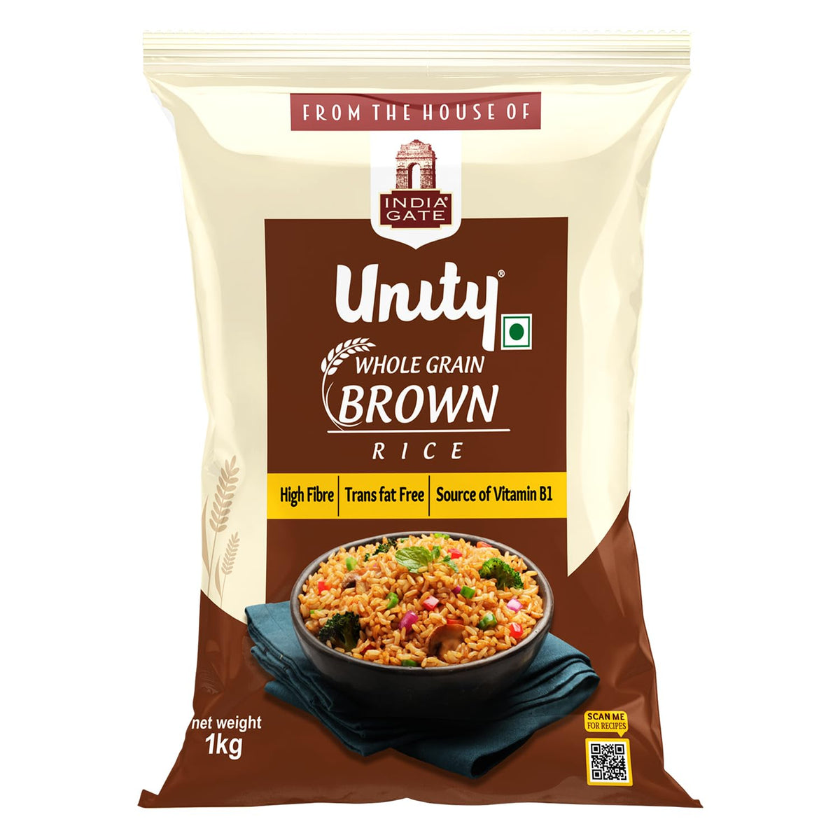 India Gate Unity Rice India Gate Unity Whole Grain Brown Rice - From The House Of India Gate ...
