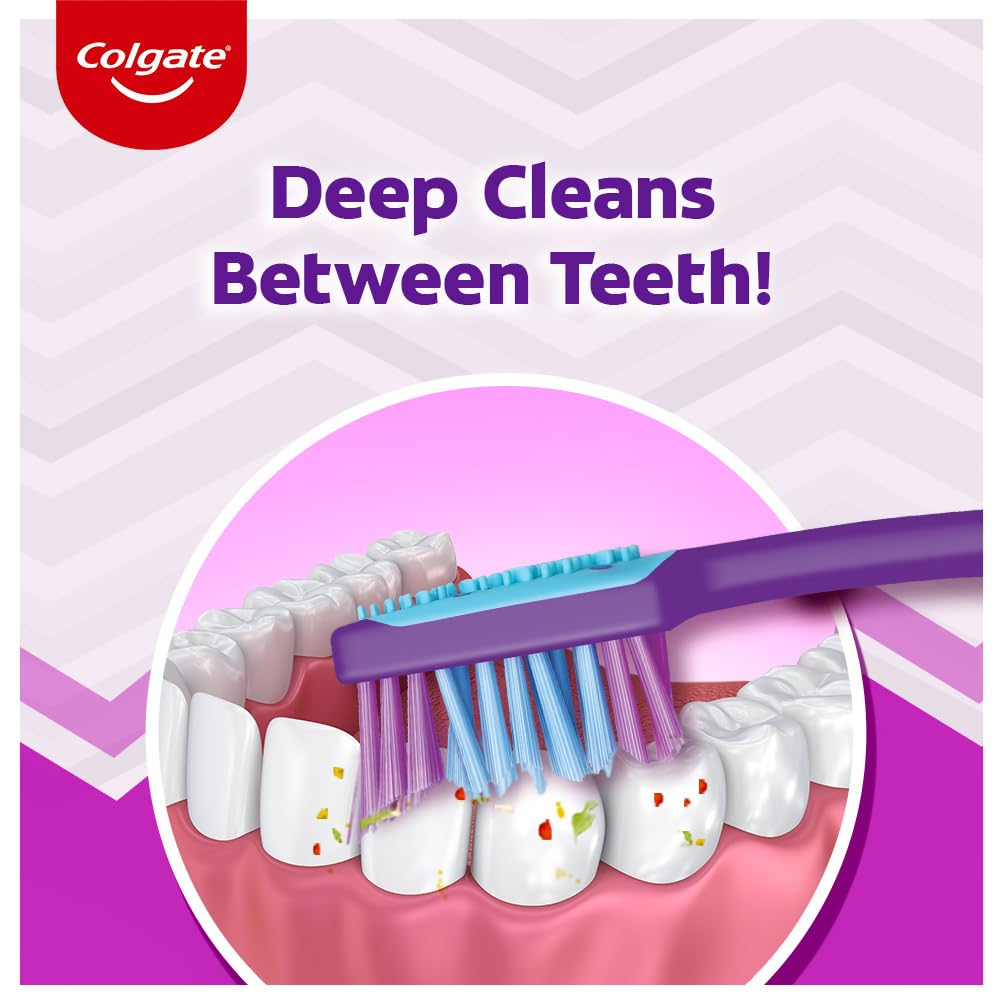 Colgate Zigzag Medium Bristle Manual Toothbrush - 1 Pc