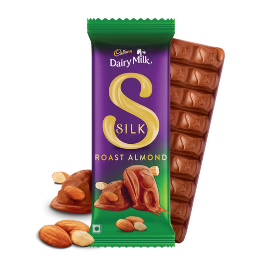 Dairy Milk Silk Roast Almond Chocolate Bars, 58 g