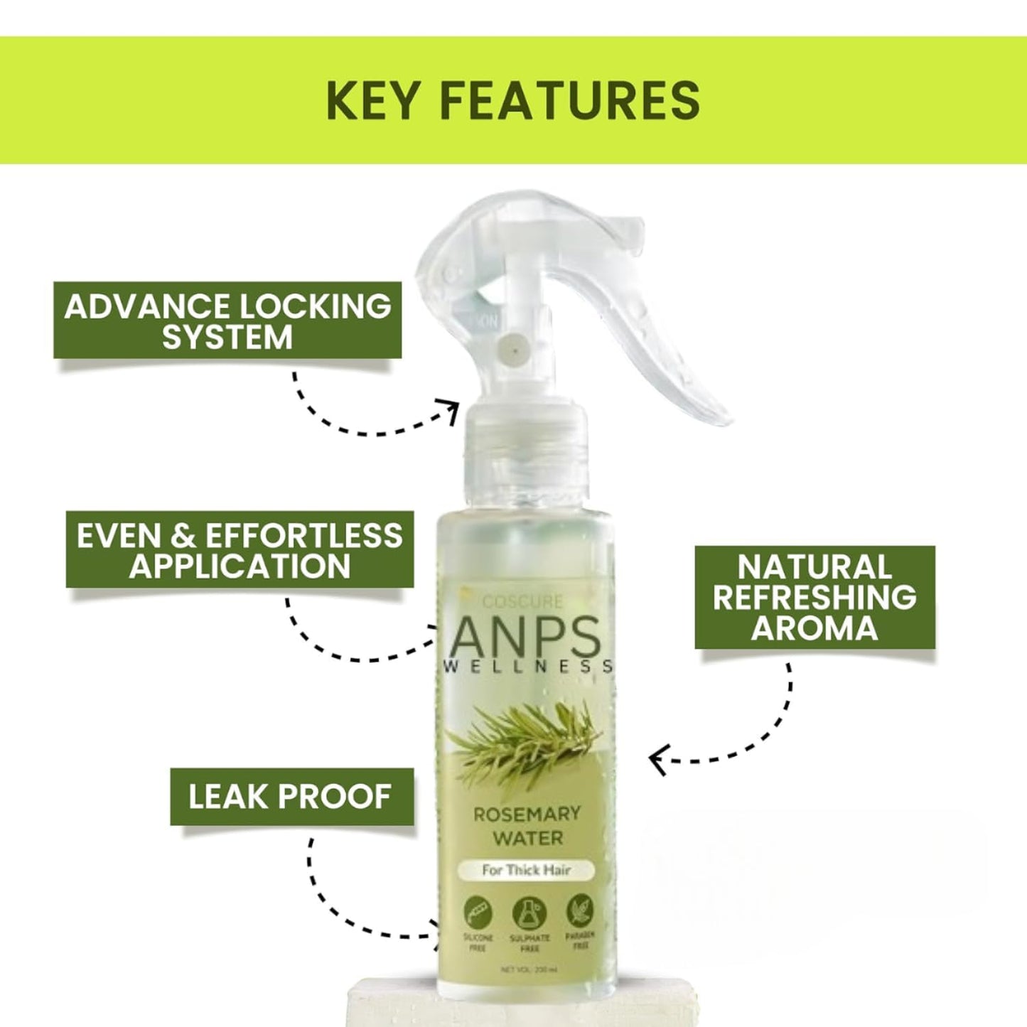 ANPS Wellness Rosemary Water, 100 ml