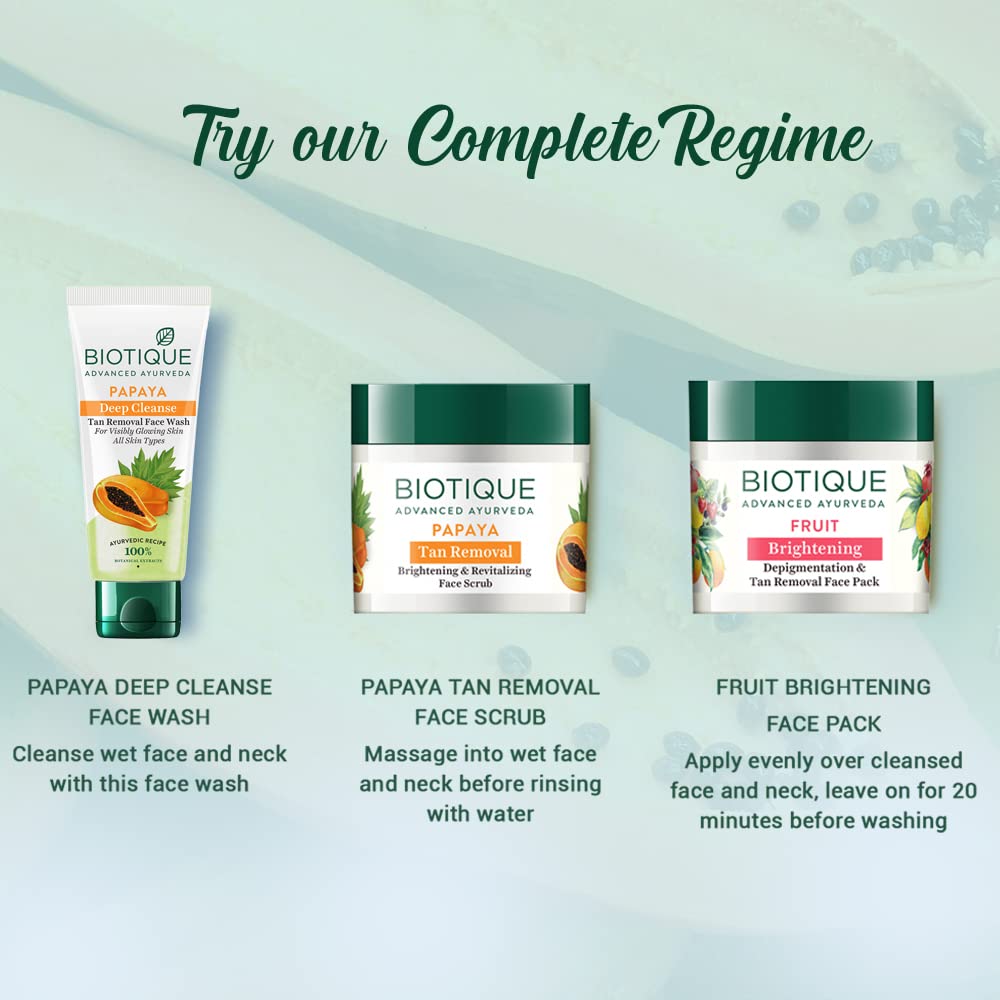 BIOTIQUE PAPAYA DEEP CLEANSE FW50ML